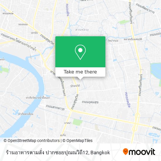 ร้านอาหารตามสั่ง ปากซอยปุณณวิถี12 map