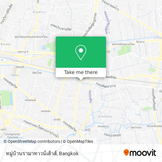 หมู่บ้านรามาทาวน์เฮ้าส์ map