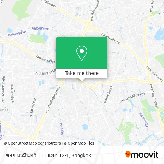 ซอย นวมินทร์ 111 แยก 12-1 map