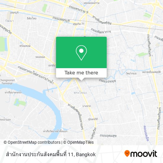 สำนักงานประกันสังคมพื้นที่ 11 map