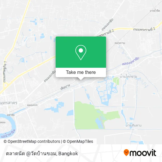ตลาดนัด @วัดบ้านขอม map