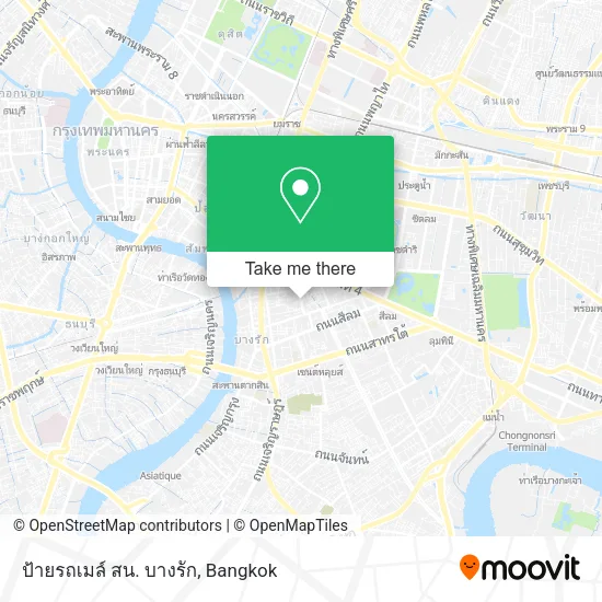 ป้ายรถเมล์ สน. บางรัก map