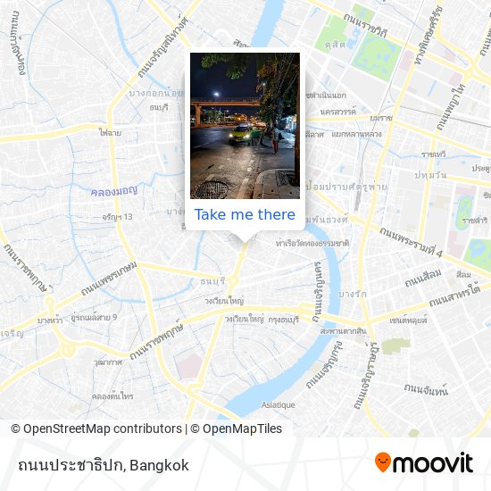 ถนนประชาธิปก map