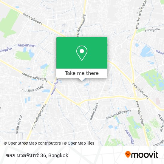ซอย นวลจันทร์ 36 map