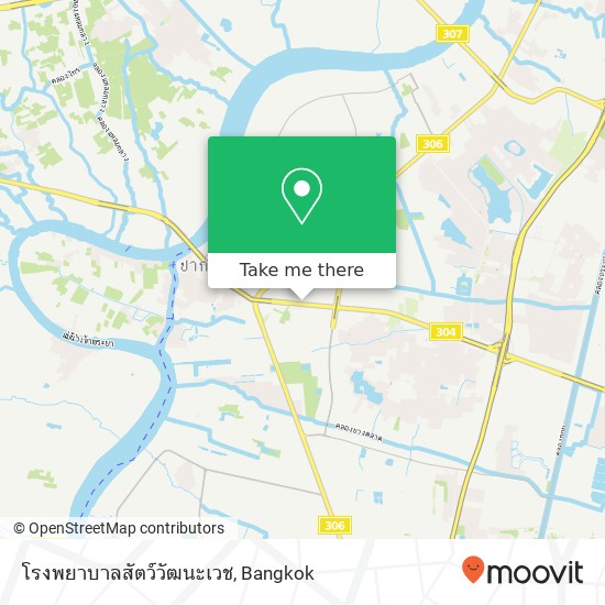 โรงพยาบาลสัตว์วัฒนะเวช map