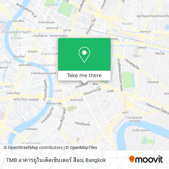 TMB อาคารยูไนเต็ดเซ็นเตอร์ สีลม map