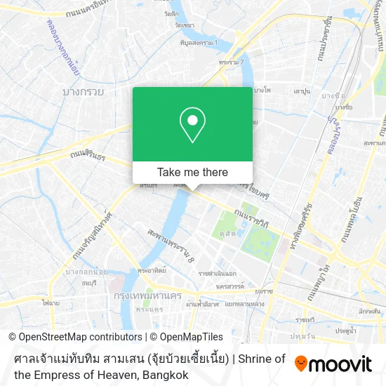 ศาลเจ้าแม่ทับทิม สามเสน (จุ้ยบ้วยเซี้ยเนี้ย) | Shrine of the Empress of Heaven map