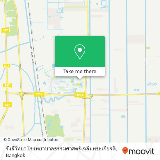 รังสีวิทยา โรงพยาบาลธรรมศาสตร์เฉลิมพระเกียรติ map