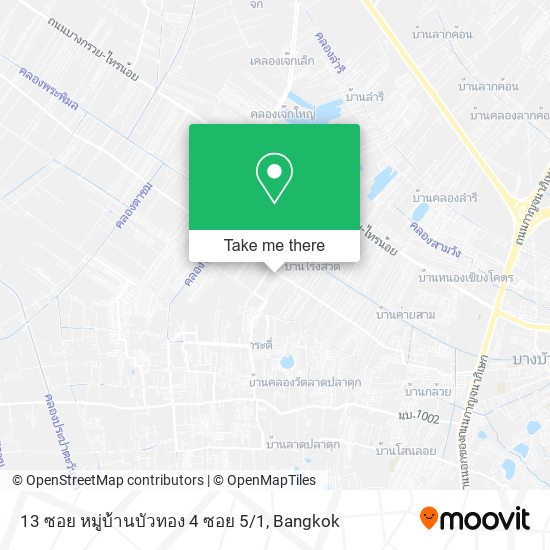 13 ซอย หมู่บ้านบัวทอง 4 ซอย 5 / 1 map