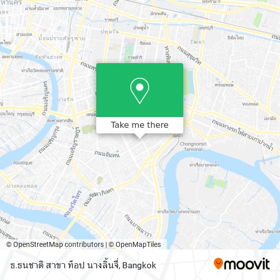 ธ.ธนชาติ สาขา ท็อป นางลิ้นจี่ map