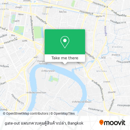 gate-out แผนกควบคุมตู้สินค้าเปล่า map