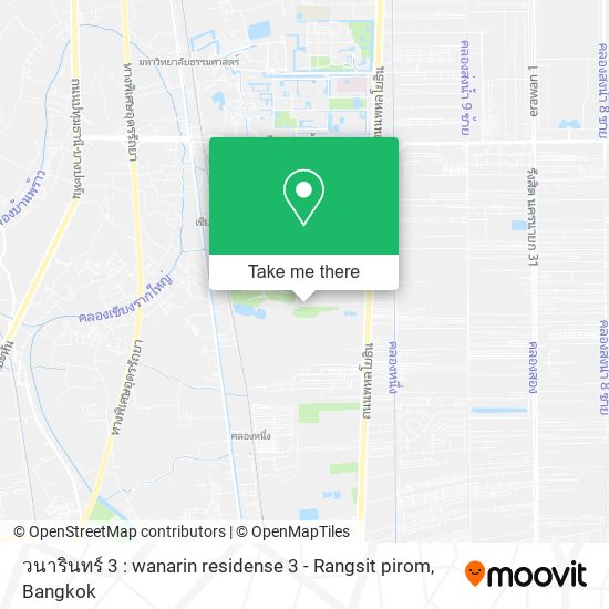 วนารินทร์ 3 : wanarin residense 3 - Rangsit pirom map