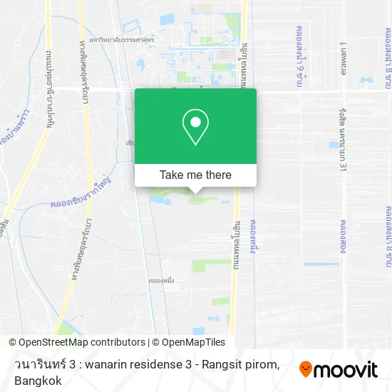 วนารินทร์ 3 : wanarin residense 3 - Rangsit pirom map