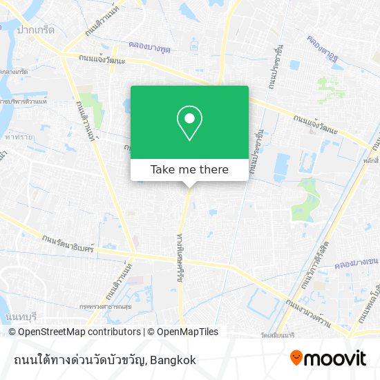ถนนใต้ทางด่วนวัดบัวขวัญ map
