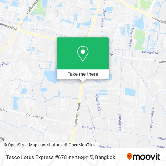 Tesco Lotus Express #678 ตลาดสุธาวี map