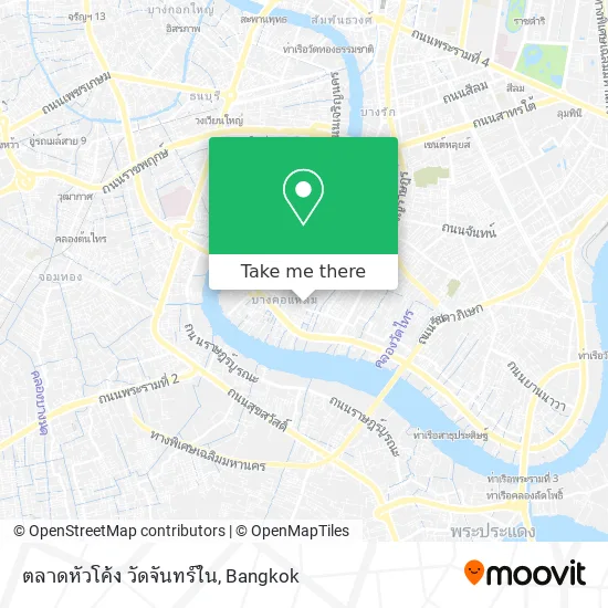 ตลาดหัวโค้ง วัดจันทร์ใน map