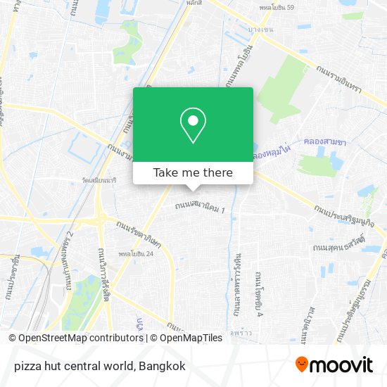 pizza hut central world map