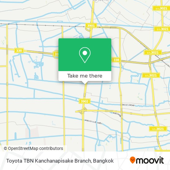 Toyota TBN Kanchanapisake Branch map