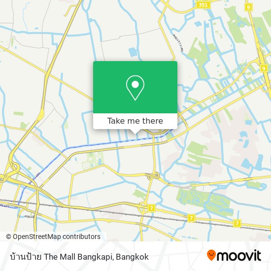 บ้านป้าย The Mall Bangkapi map