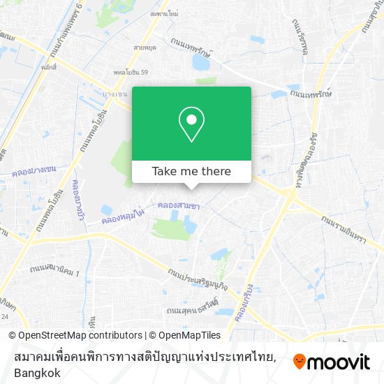 สมาคมเพื่อคนพิการทางสติปัญญาแห่งประเทศไทย map