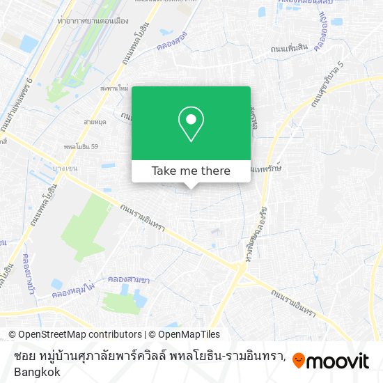 ซอย หมู่บ้านศุภาลัยพาร์ควิลล์ พหลโยธิน-รามอินทรา map