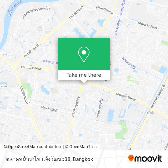 ตลาดหน้าวาไท แจ้งวัฒนะ38 map