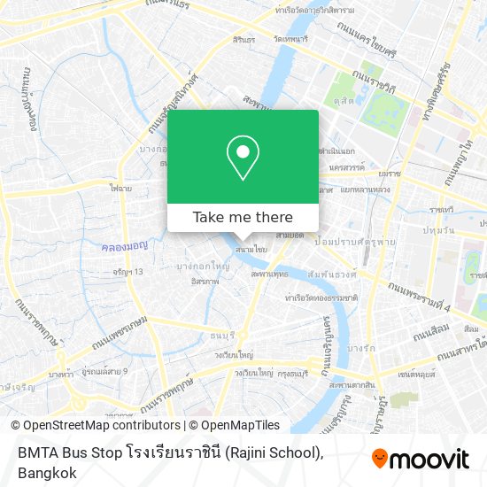 BMTA Bus Stop โรงเรียนราชินี (Rajini School) map