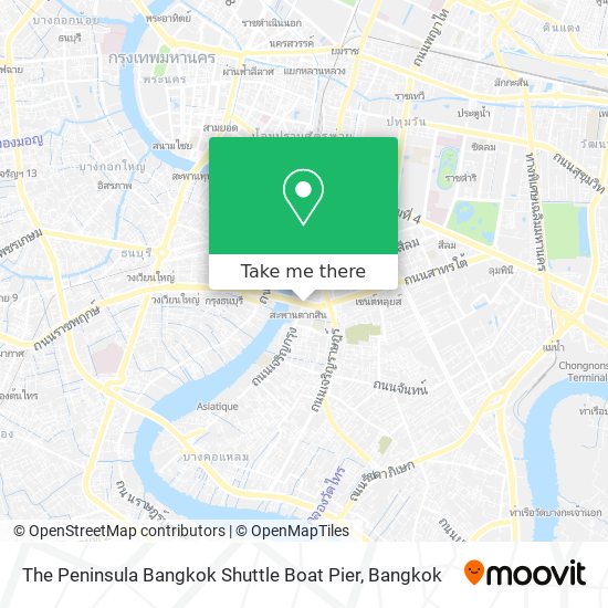The Peninsula Bangkok Shuttle Boat Pier map