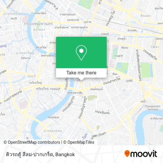 คิวรถตู้ สีลม-ปากเกร็ด map