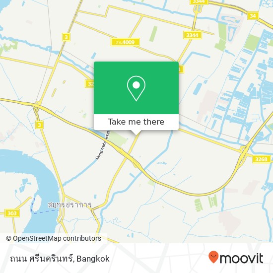 ถนน ศรีนครินทร์ map