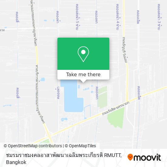 ชมรมราชมงคลอาสาพัฒนาเฉลิมพระเกียรติ RMUTT map