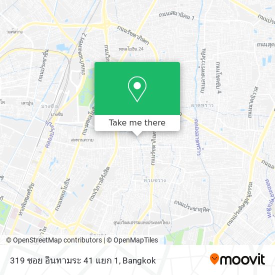 319 ซอย อินทามระ 41 แยก 1 map