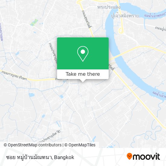 ซอย หมู่บ้านมัณฑนา map