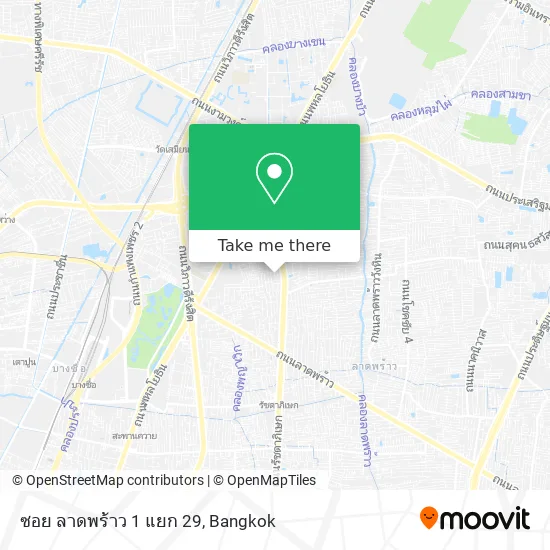 ซอย ลาดพร้าว 1 แยก 29 map