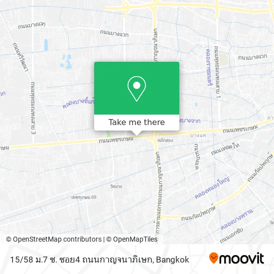 15 / 58 ม.7 ซ. ซอย4 ถนนกาญจนาภิเษก map