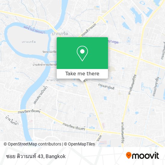 ซอย ติวานนท์ 43 map