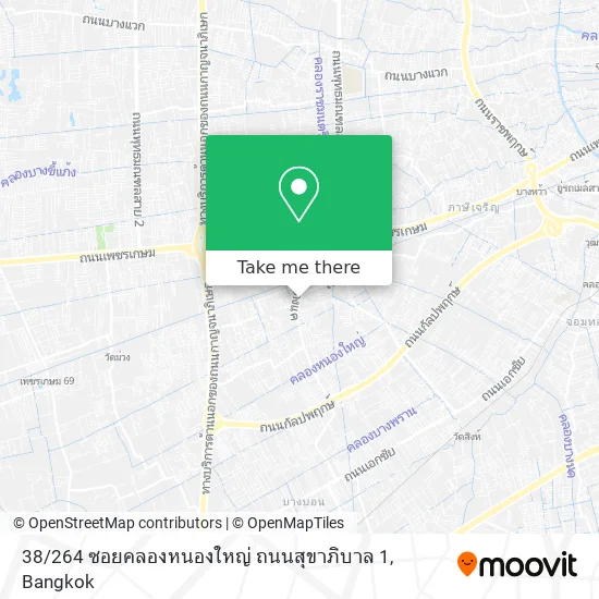 38 / 264 ซอยคลองหนองใหญ่ ถนนสุขาภิบาล 1 map