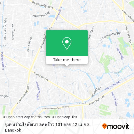 ชุมชนร่วมใจพัฒนา ลดพร้าว 101 ซอย 42 แยก 8 map