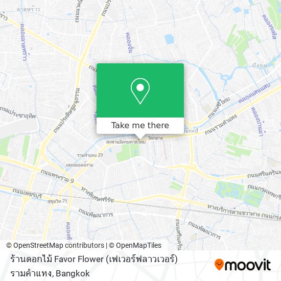 ร้านดอกไม้ Favor Flower (เฟเวอร์ฟลาวเวอร์) รามคำแหง map