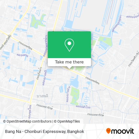 Bang Na - Chonburi Expressway map