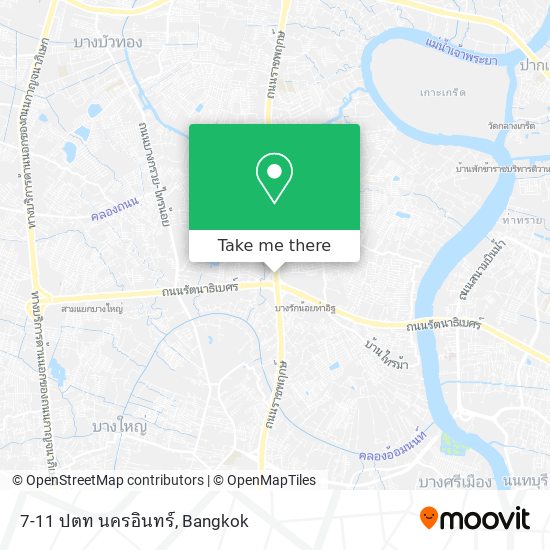 7-11 ปตท นครอินทร์ map