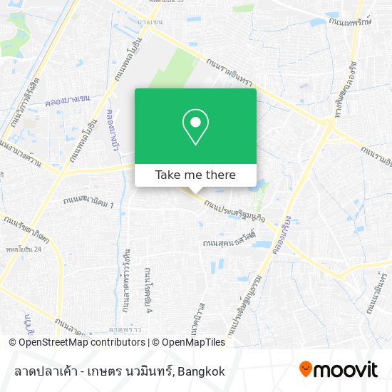 ลาดปลาเค้า - เกษตร นวมินทร์ map