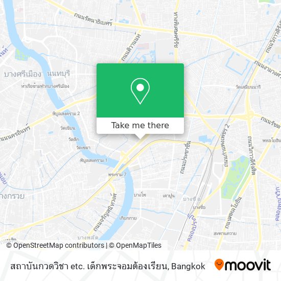 สถาบันกวดวิชา etc. เด็กพระจอมต้องเรียน map