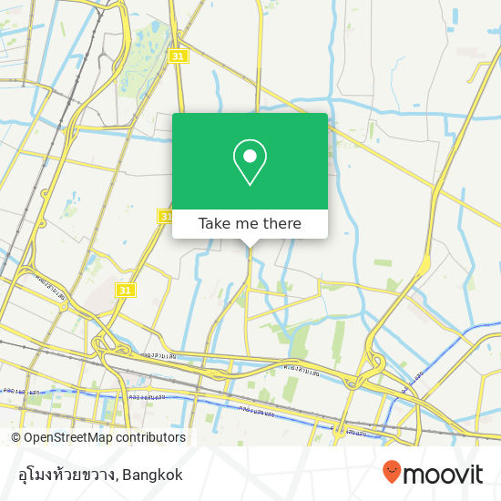 อุโมงห้วยขวาง map