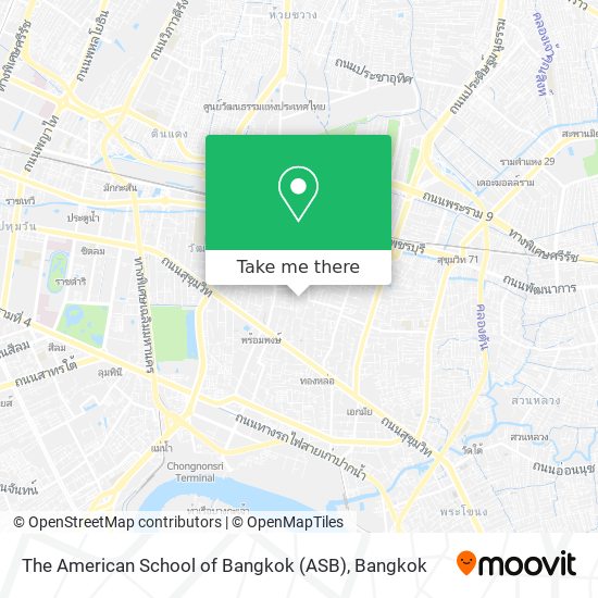 The American School of Bangkok (ASB) map