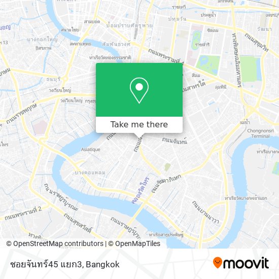 ซอยจันทร์45 แยก3 map