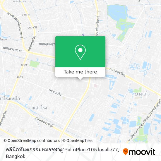 คลินิกทันตกรรมหมอจุฬา@PalmPlace105 lasalle77 map