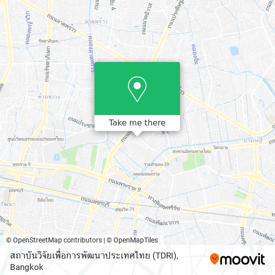 สถาบันวิจัยเพื่อการพัฒนาประเทศไทย (TDRI) map