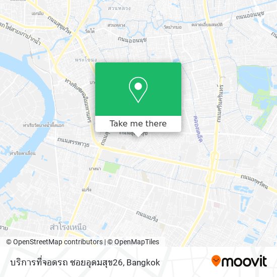 บริการที่จอดรถ ซอยอุดมสุข26 map