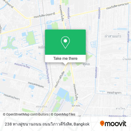 238 ทางคู่ขนานถนน ถนนวิภาวดีรังสิต map